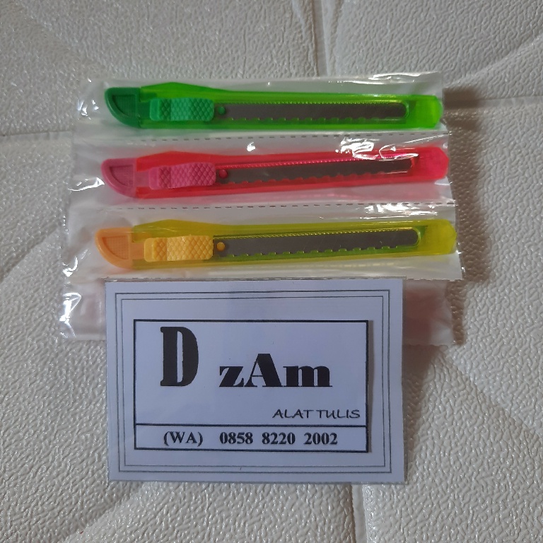 

CUTTER KECIL | ALAT TULIS MURAH | GROSIR ALAT TULIS | BISA COD | ATK | DZAMSTORE