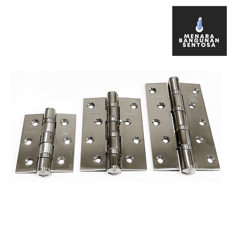 Engsel Stainless Steel SES 3&quot; Tebal / Pintu Jendela SUS 304