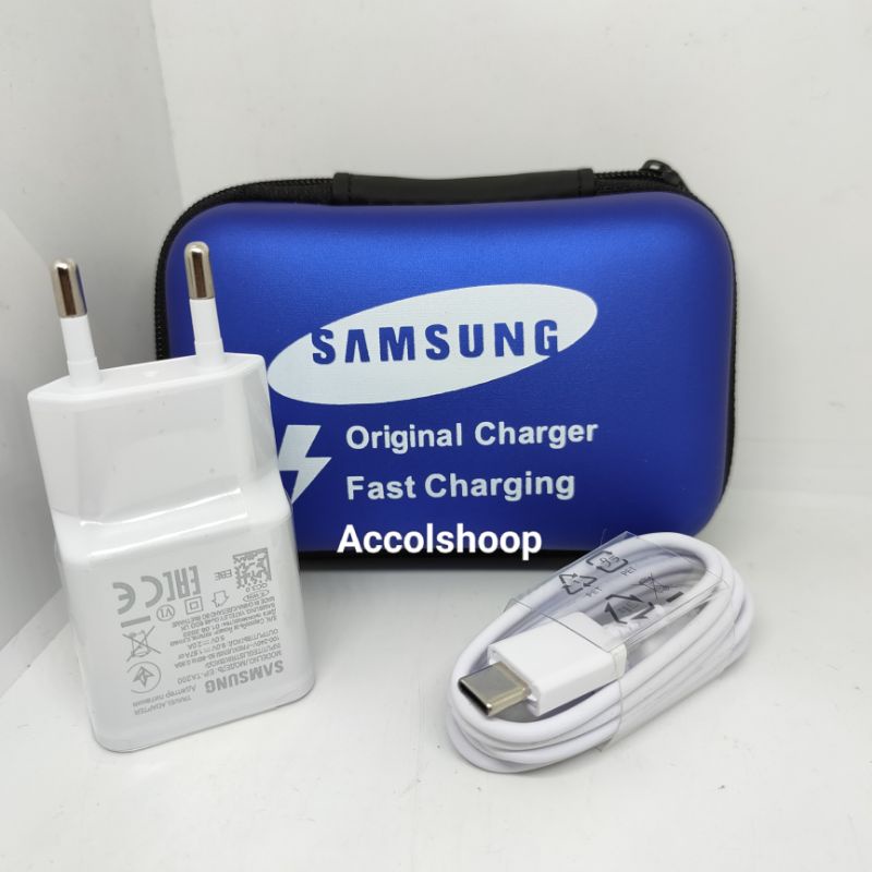 Charger Smsg Fast Charging 2A Kabel Data Type C Plus Dompet