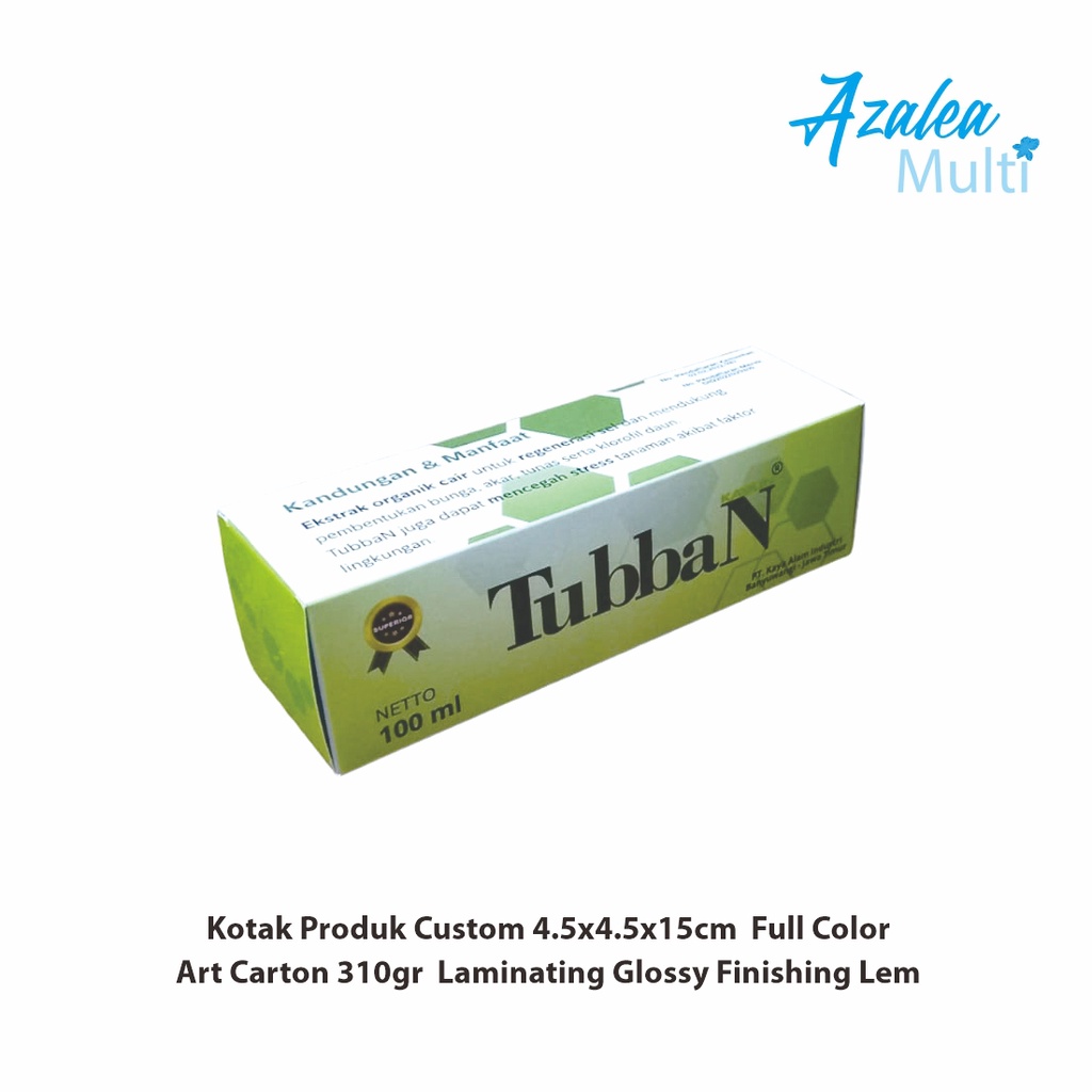 

Kotak Produk Custom Full Color 4.5x4.5x15cm / Kotak Obat / Kotak Sabun / Kotak Parfum / Kotak Makanan / Kemasan Baju