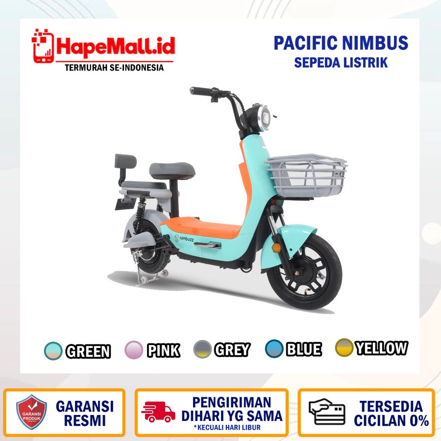 PACIFIC NIMBUS SEPEDA LISTRIK GARANSI RESMI TERMURAH