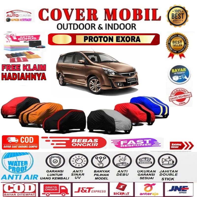 Cover Mobil Sarung Mobil Proton Exora gen 3 Mantel Mobil Proton Exora 2015 2016 2017 outdoor indoor