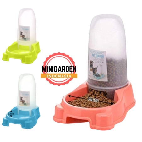 PET FOOD DISPENSER PB 1250 pet bowl water dispenser otomatis tempat makan anjing mangkok minum hewan