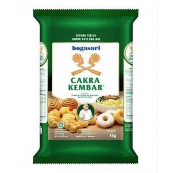 

tepung terigu Cakra kembar 1kg