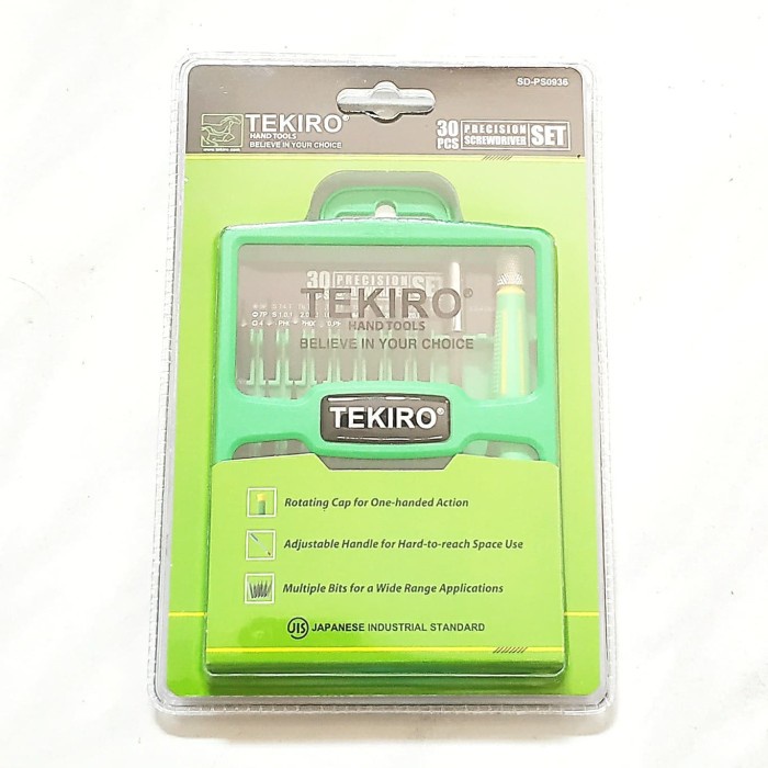 [READY] Tekiro Obeng Sets 30In1 Obeng Mini Plus Min Bintang Segitiga / Perlengkapan Rumah Tangga Mur