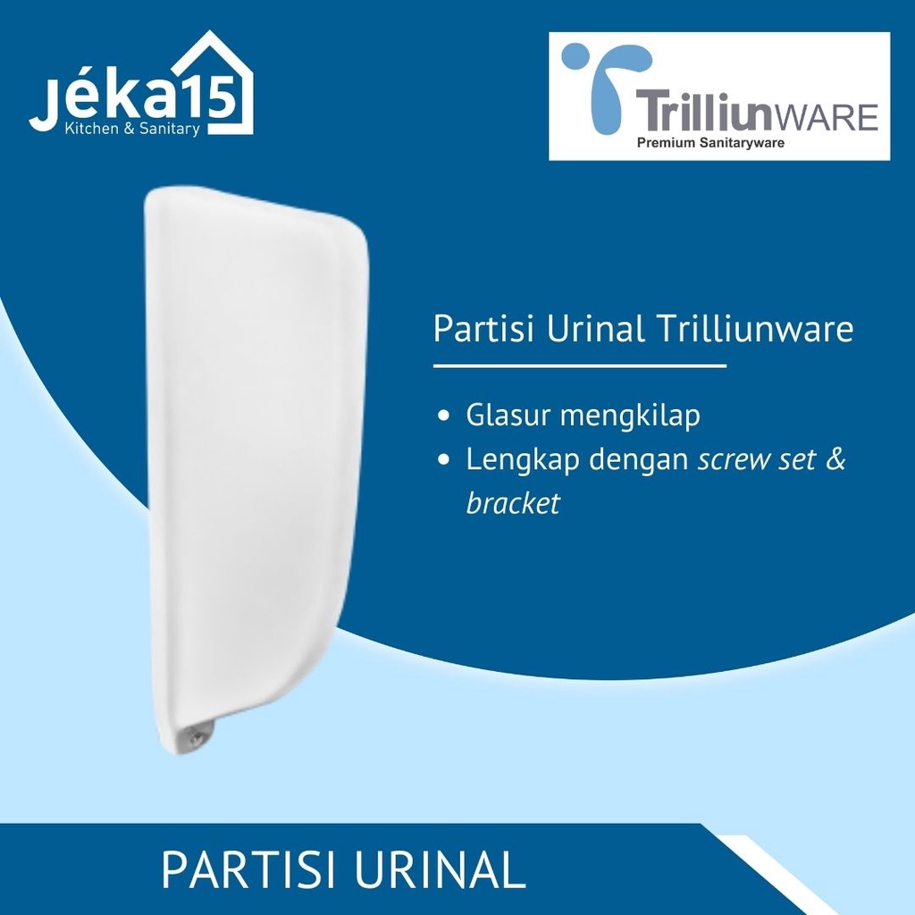 Trilliunware Urinal Divider / Partisi Urinal / Penyekat Urinal