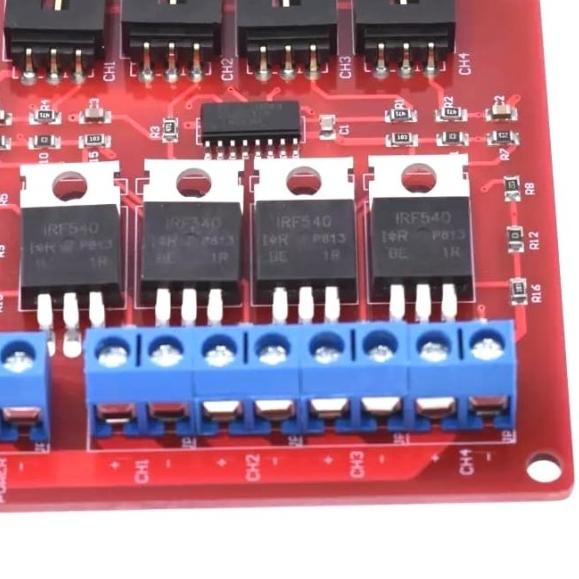 Module Mosfet 4 Channel 100V 28A Driver Motor Selenoid Dimmer LED 4Ch