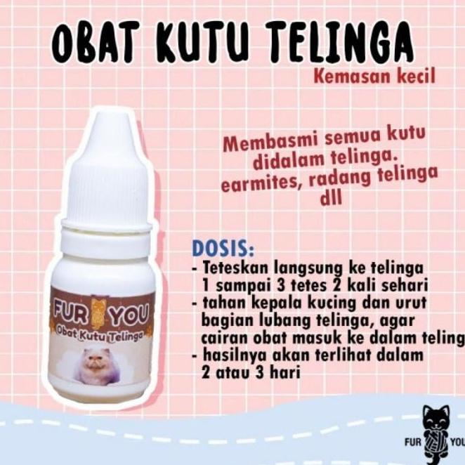 Sale GERCEP  Fur You Earmites Obat Kutu Telinga Kucing Obat Tetes /OBAT TELINGA BERDENGUNG/OBAT TELI