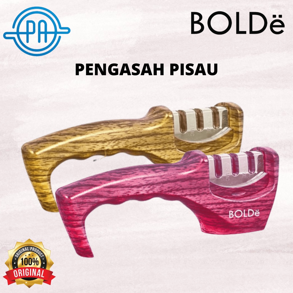 Bolde Knife Sharpener Super Utensile 3in1 Pengasah Pisau Gunting