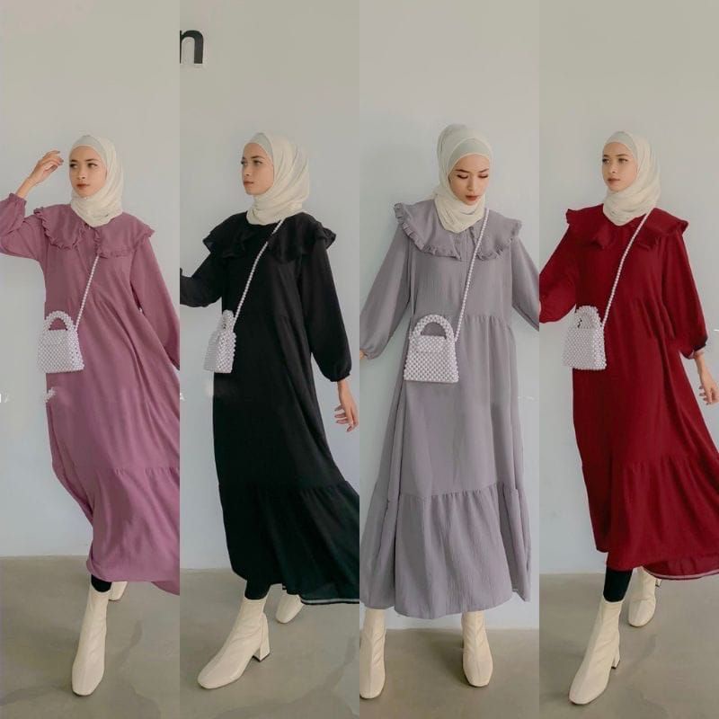 HD 16:[BISA COD][ NEW MILENA MIDI DRESS GAMIS ORI LEBARAN 2023][TUNIK TRBARU] [ GAMIS CRINKLE AIR FLOW PREMIUM ][GAMIS ATASAN WANITA MODERN, CASUAL, TERLARIS][OOTD 2023 TERBARU] [FASHION MUSLIM WANITA] [ ALL SIZE]