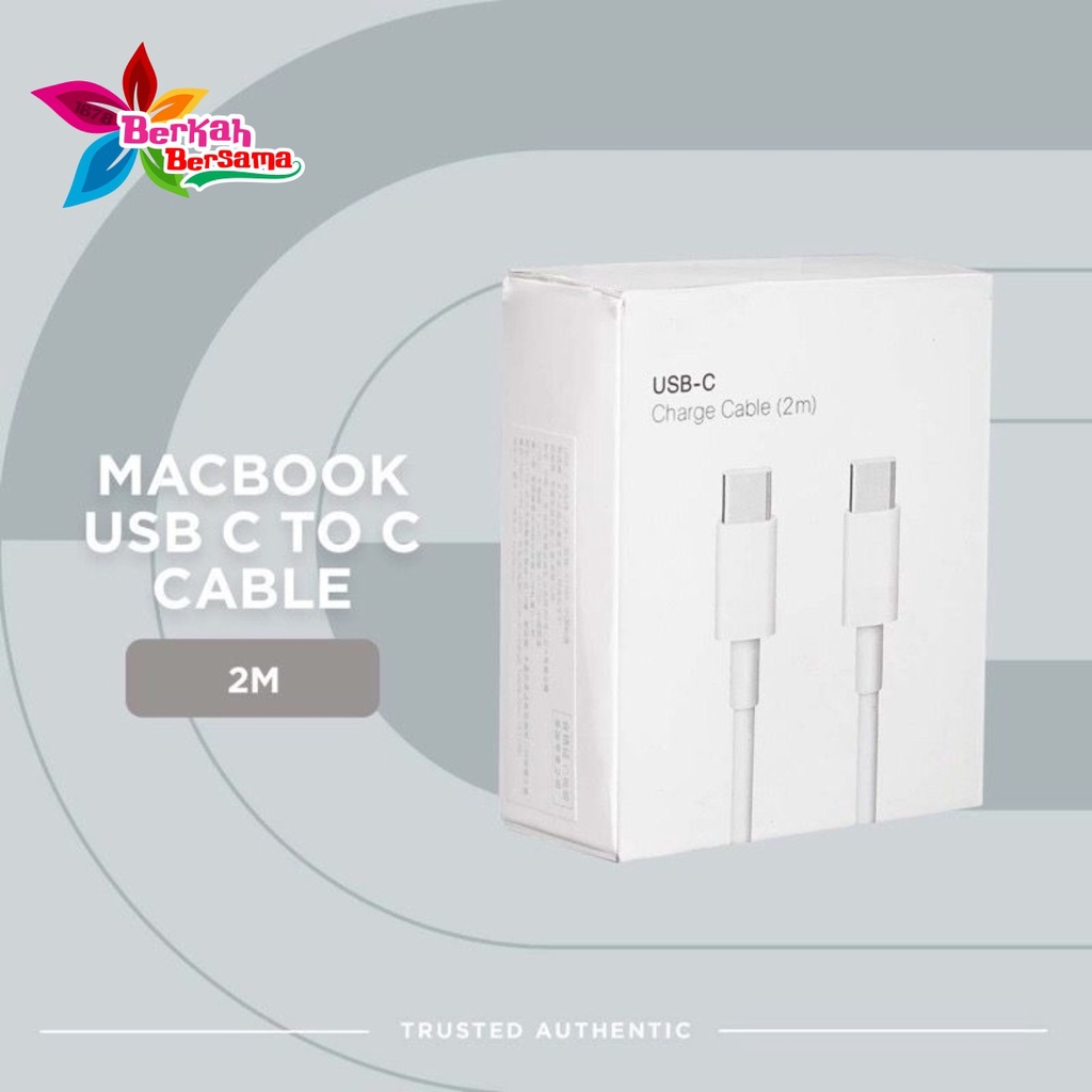 Tipe c ke tipe c - Tipe c KABEL DATA - USB-C CHARGER CABLE - CABLE PAD - Air - Pro  - 2Meter BB7365