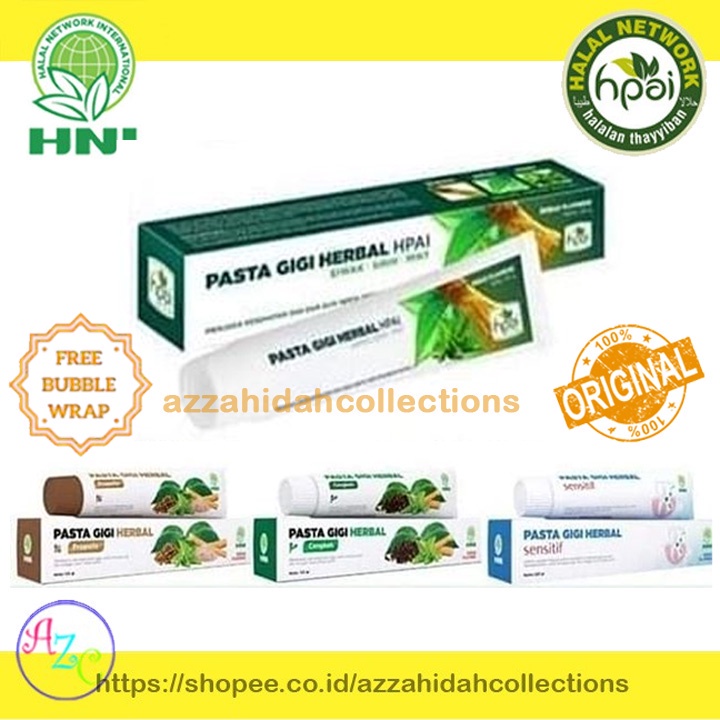PASTA GIGI HERBAL Siwak & Mint - PGH Cengkeh - PGH Propolis - PGH Sensitif - HNI HPAI