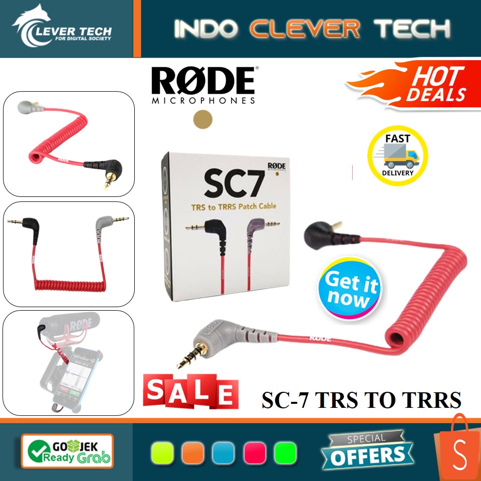 Rode SC7 3.5mm TRS to TRRS patch cable