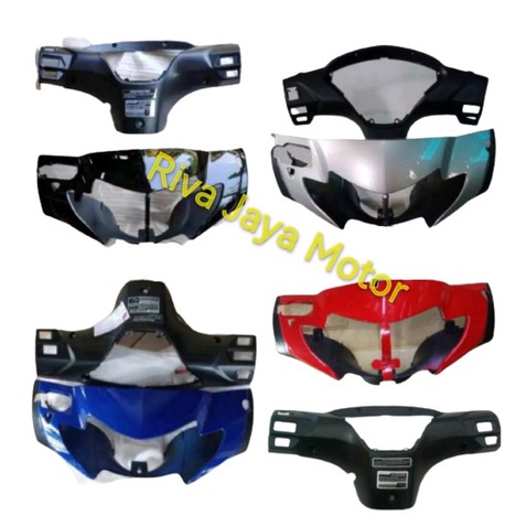 Batok Kepala Depan Belakang Supra X 125 Lama Old 2005-2006 Hitam Merah Silver