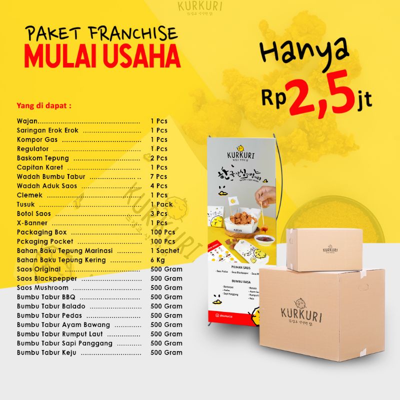 

Paket Mulai Usaha Ayam Kurkuri