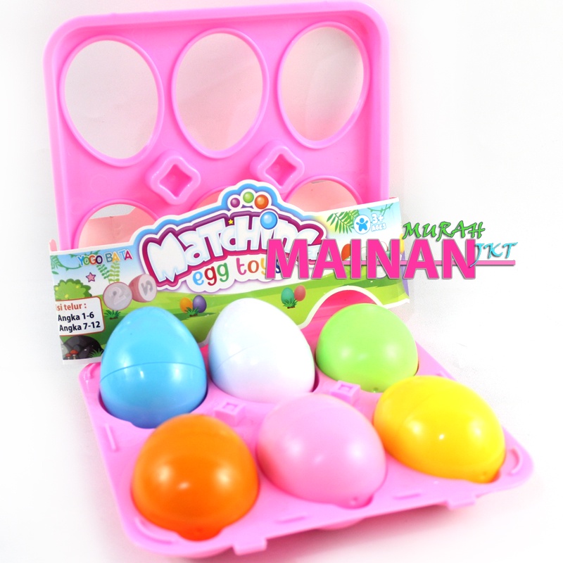 MAINANKEI MAINAN ANAK MURAH MATCHING EGG TOYS YE8 MAINAN TELUR PUZZLE ANGKA MENCOCOKAN ANGKA WARNA WARNI