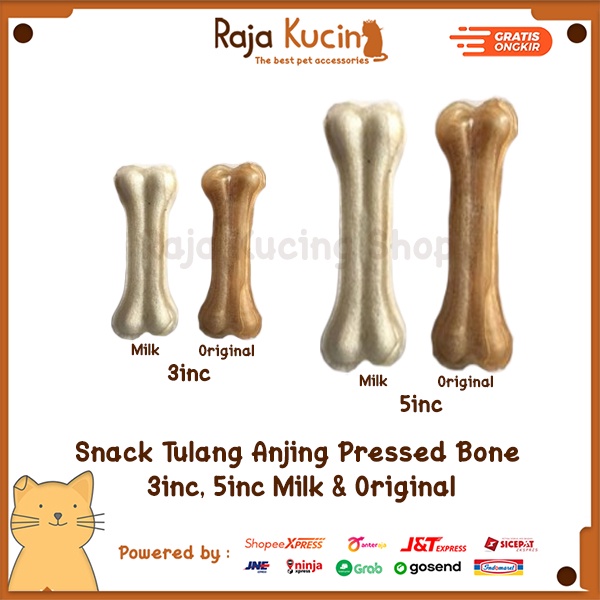 Snack tulang anjing pressed bone 3inc, 5inc