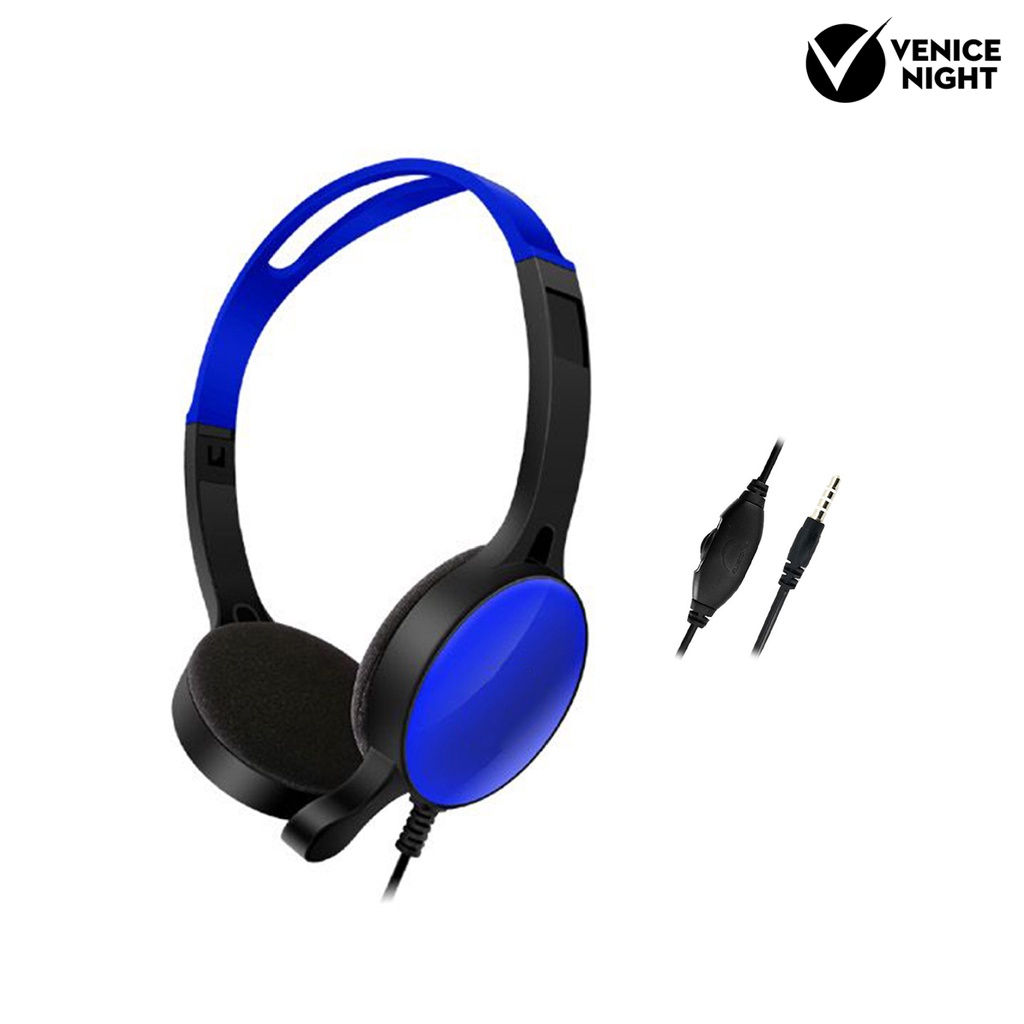 (VNEP) (Berkabel) GM-007 Headphone Gaming 3.5mm Lipat Universal dengan Mikrofon untuk Ponsel/PC