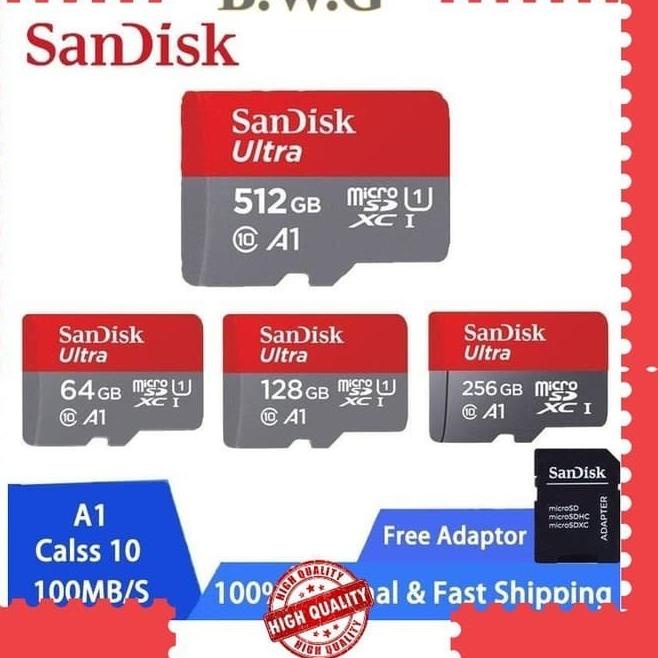 ULTRA SANDISK 128 256 64 GB MEMORI PENYIMPANAN KARTU MEMORY SD CARD - 32 gb
