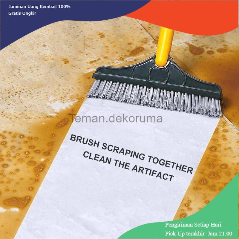 TD-PR2 Cleaner Sikat Pembersih 2 in 1 Cleaning Brush Broom Mop Cleaner - UR377