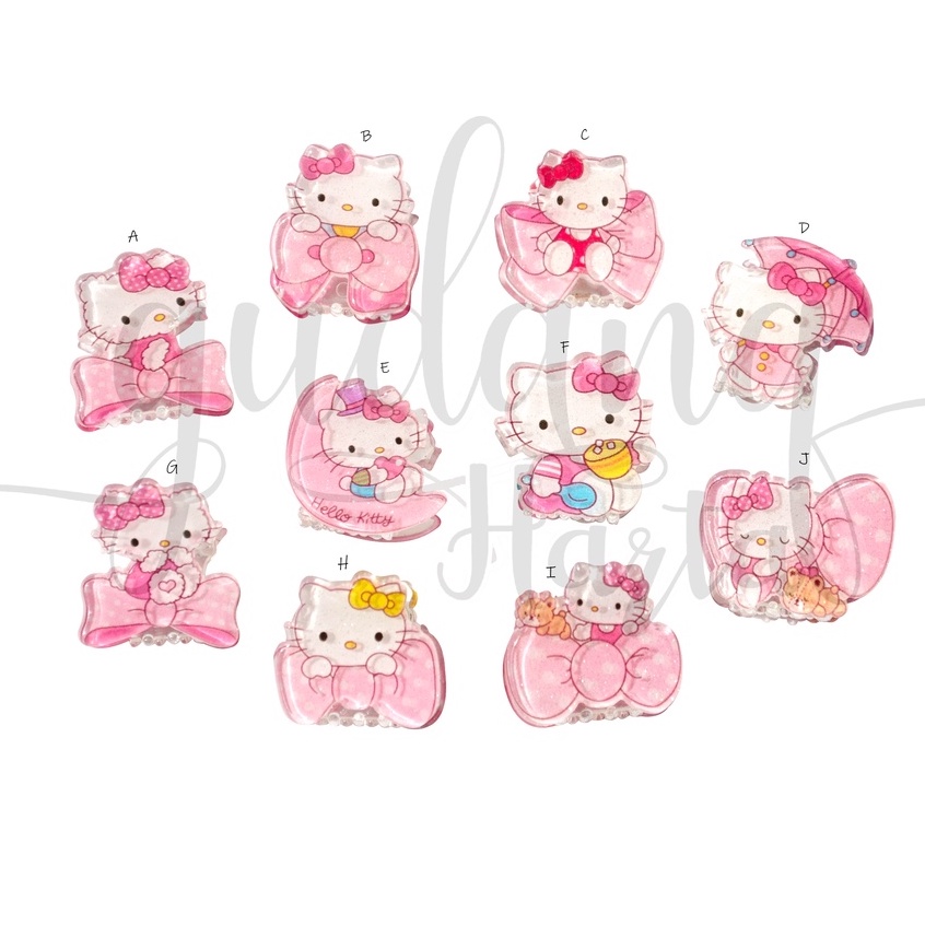 Jedai Rambut Mini Hello Kitty Hairclip Motif Kartun Pink Series SImple GH 213506