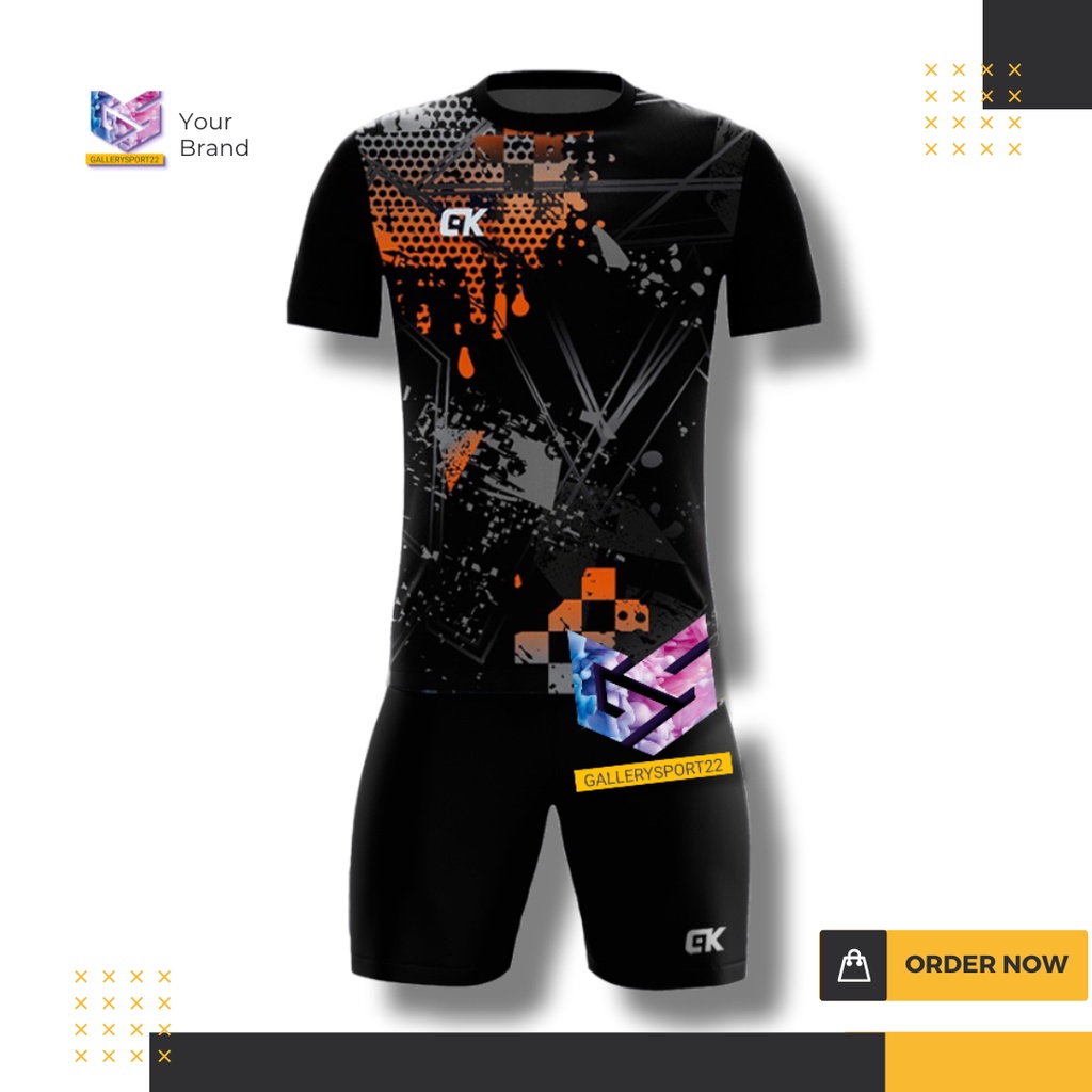 1 SET PAKAIAN OLAHRAGA PRIA BAJU FUTSAL KAOS LARI BAJU JOGGING MURAH BADMINTON VOLLY