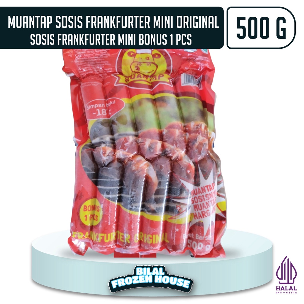 

Sosis Muantap Frankfurter Mini 500gr - Sosis Bartoz