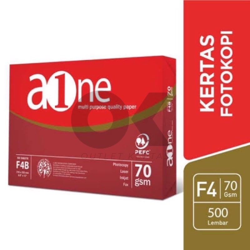 

Kertas HVS F4 (FOLIO) AONE 70gr