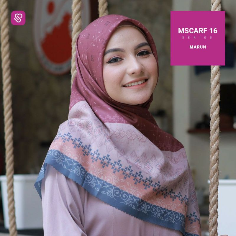 Munira Scraft 16 Mscraft Jilbab Trendy Anak Muda Kekinian Segiempat Mewah Adem Limited Mewah Motif H