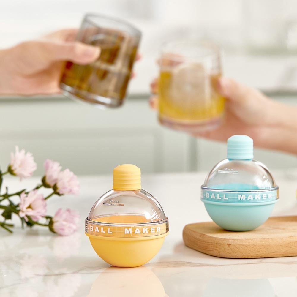 Nickolas1 Ice Ball Maker Dapur Whiskey Bulb Berbentuk DIY Cetakan Es Hoki Bulat