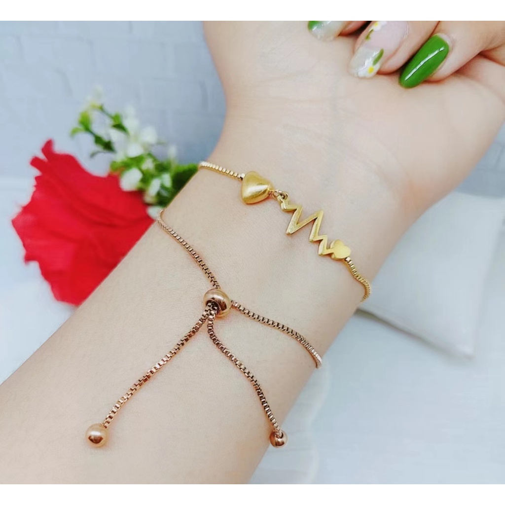 Gelang Serut Love Perhiasan Fashion GS02