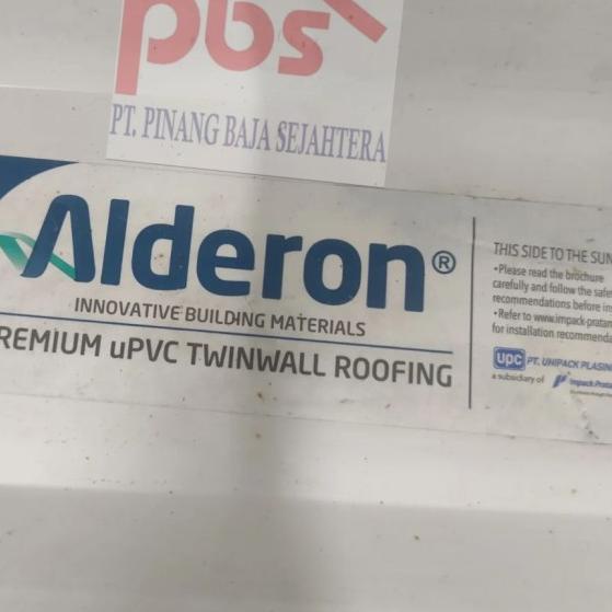 Alderon / Atap UPVC/ Atap Alderon 830 - 1m Putih