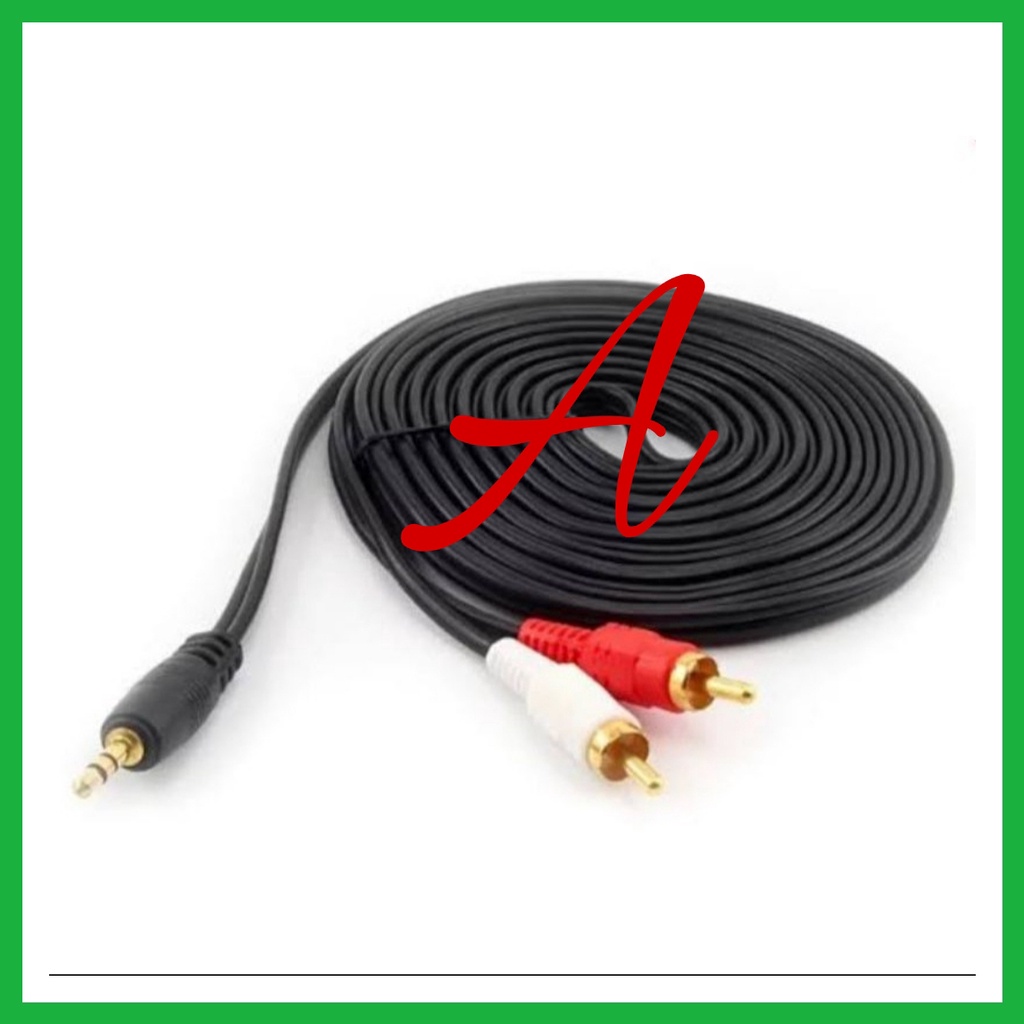 Kabel AUX 2 in 1/ Kabel Jack 2 in 1 / Kabel Audio 2 in 1Kabel Audio RCA 2In 1 Kabel Aux 2 in 1 jack 