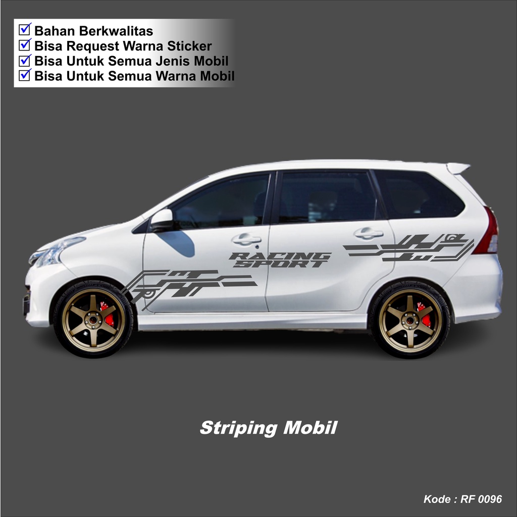 Sticker Avanza Stiker Cutting Avanza Stiker Motif Variasi Lis Body Samping Avanza Stiker Avanza Vari