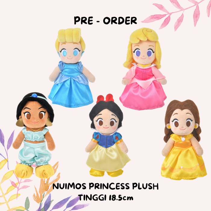 Nuimos Princess Belle Aurora Jasmine Snow White Ariel Rapunzel Disney