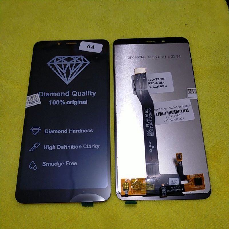 LCD REDMI 6 /6A BLAK WHITE ORG