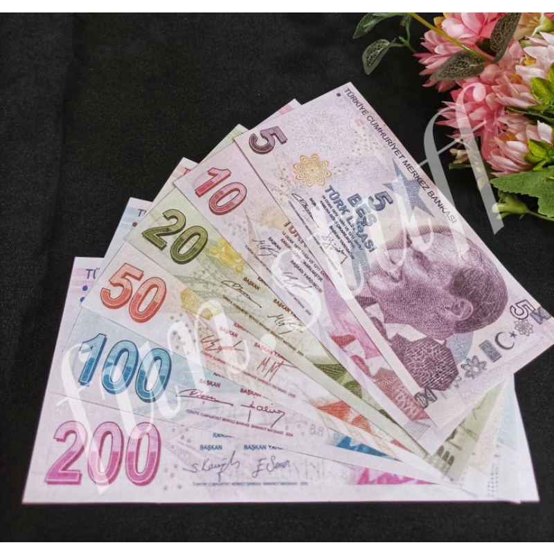 replika uang lira turki/uang mainan lira turki