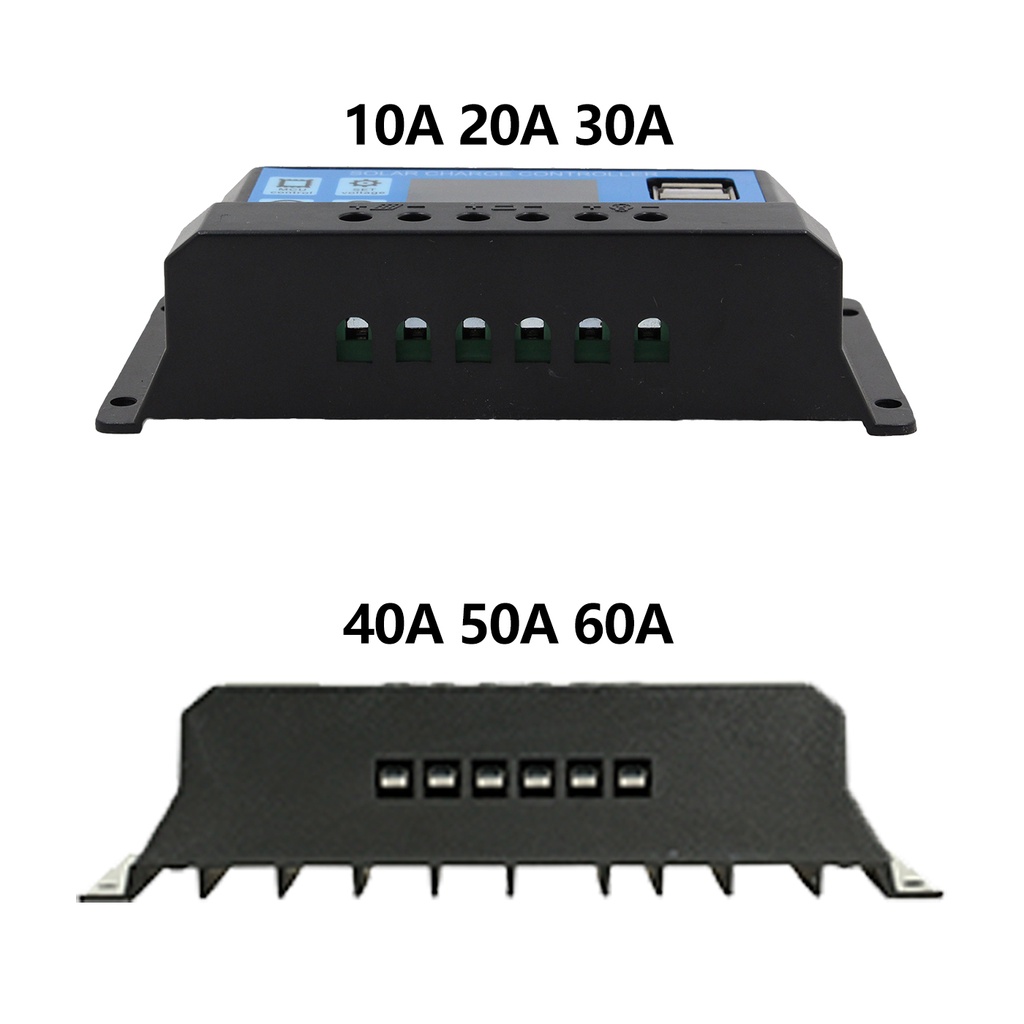 TOOL Solar Charge Controller 10A 20A 30A 40A 50A 60A Cell PWM Pengisi Daya Surya 12V24V