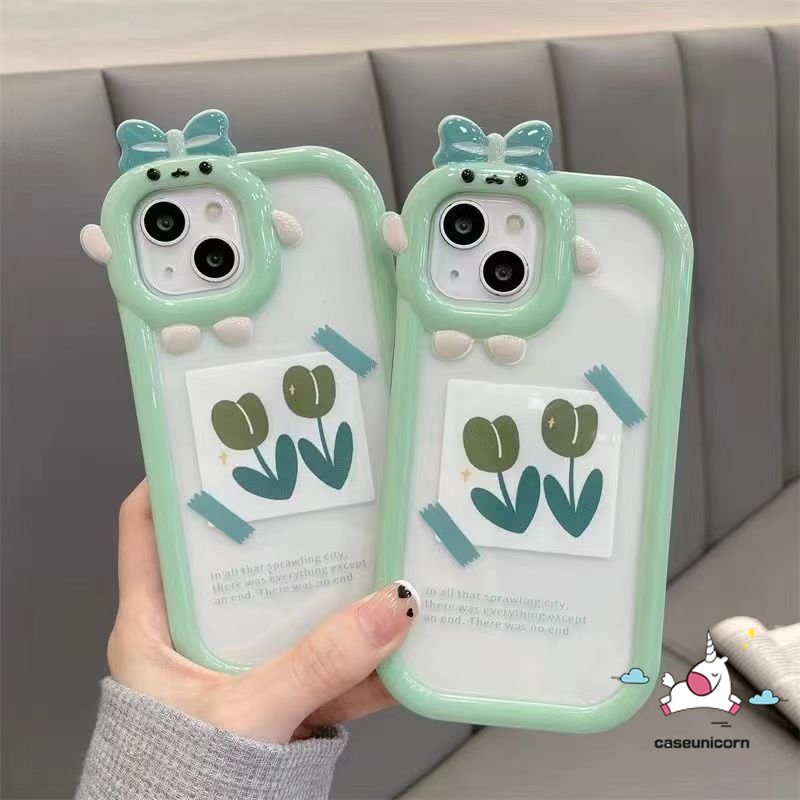 Soft Case Desain Bunga Tulip 3D Untuk Vivo Y35 Y20 Y11 Y21 Y17 Y16 Y15s V25 V25E V23E V23 Y12 Y12i Y15 Y31 Y22 Y22s Y30 Y20 Y15 Y33s Y20