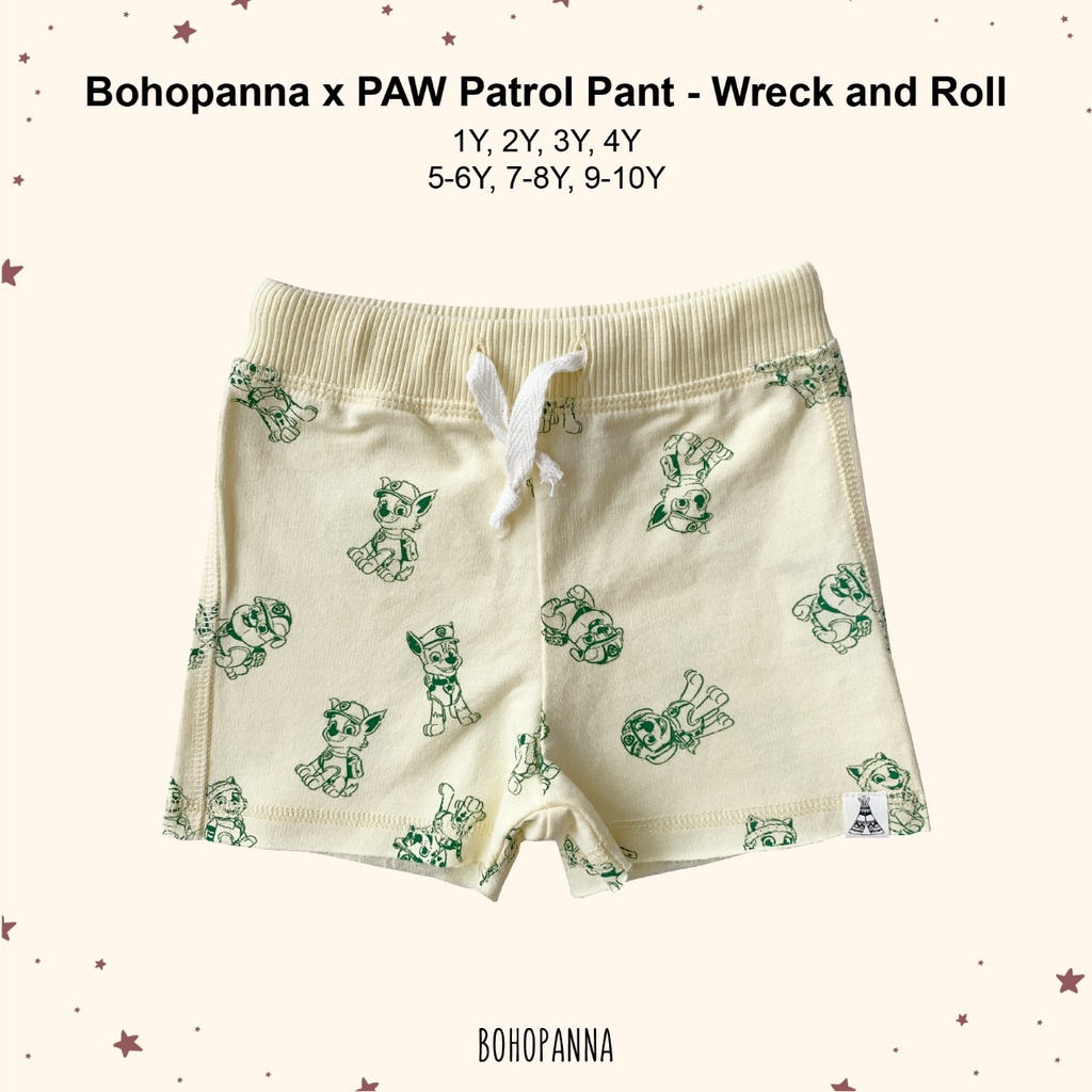 BOHOPANNA | BOHO | BOHO PANNA PAW PATROL PANTS | CELANA ANAK LAKI LAKI MOTIF PAW PATROL | CELANA PENDEK | CELANA SANTAI | CELANA MAIN