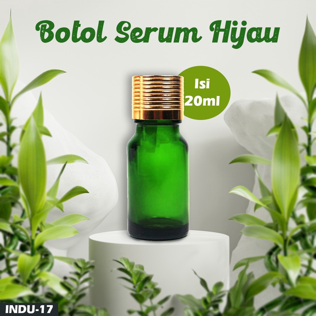 Botol Serum Biru - Botol kosmetik (INDU-14)