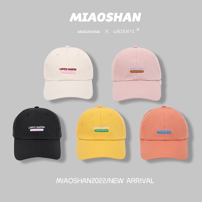 LOVELY AGATHA - Topi Baseball Bordir Dad Hat Casual Vintage Polo Cap Unisex Trendy Gaya Korea By Chikoisme NR