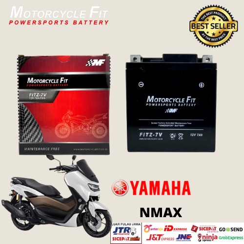 Aki motor Yamaha NMAX AKI KERING MF FITZ-7V 12V 7AH ORIGINAL