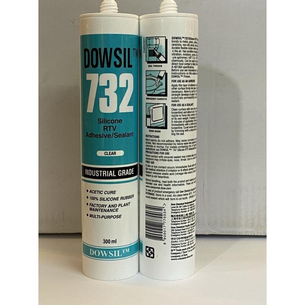 

dowsil 732 / dowsil 732 silicone rtv adhesive/sealant