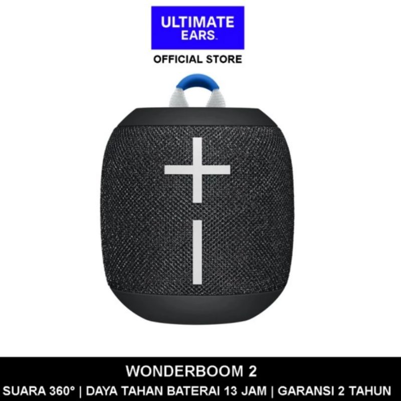 Speaker Portable Bluetooth Ultimate Ears WONDERBOOM™ 2 Waterproof Drop-proof ORI Garansi Resmi