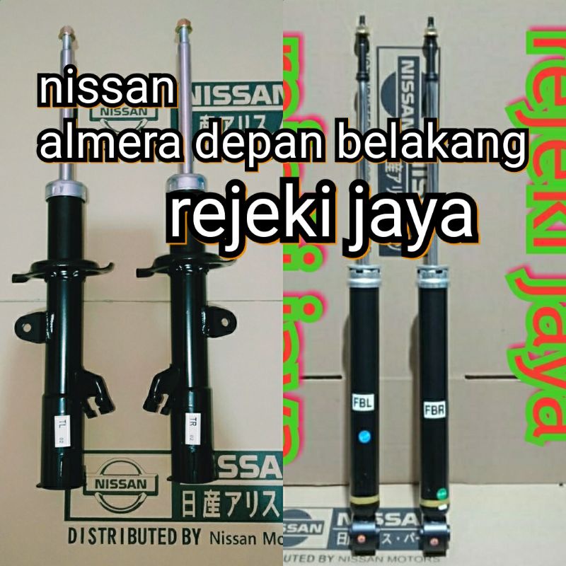shockbreaker nissan almera depan belakang original