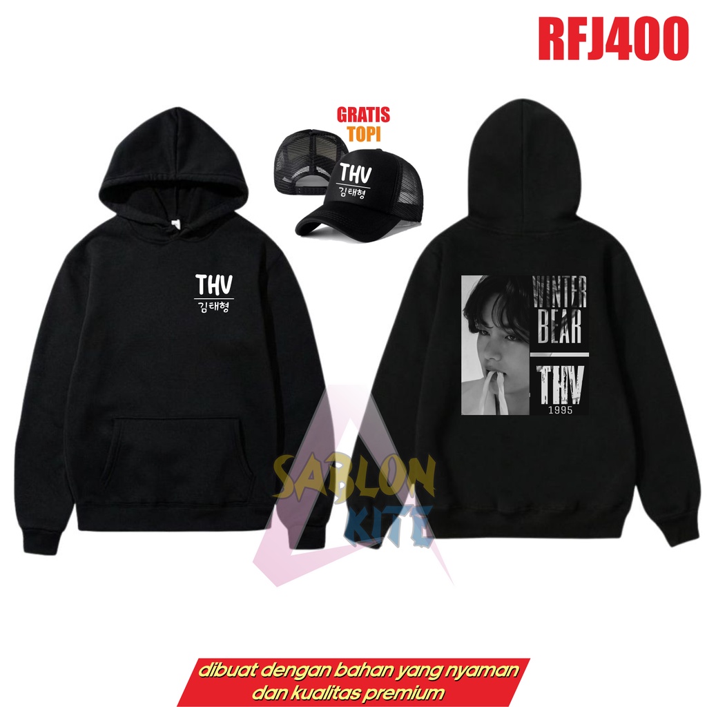 GRATIS TOPI!!! JAKET THV WINTER BEAR TAEHYUNG RFJ400
