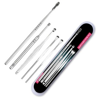 Image of ALAT PEMBERSIH TELINGA SET 5 IN 1 KOREK KUPING BAHAN STAINLESS