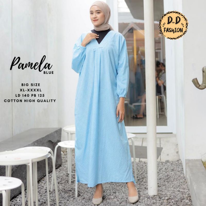 PAMELA DRES BIG SIZE LD 140 cm WANITA TERBARU BY DnD