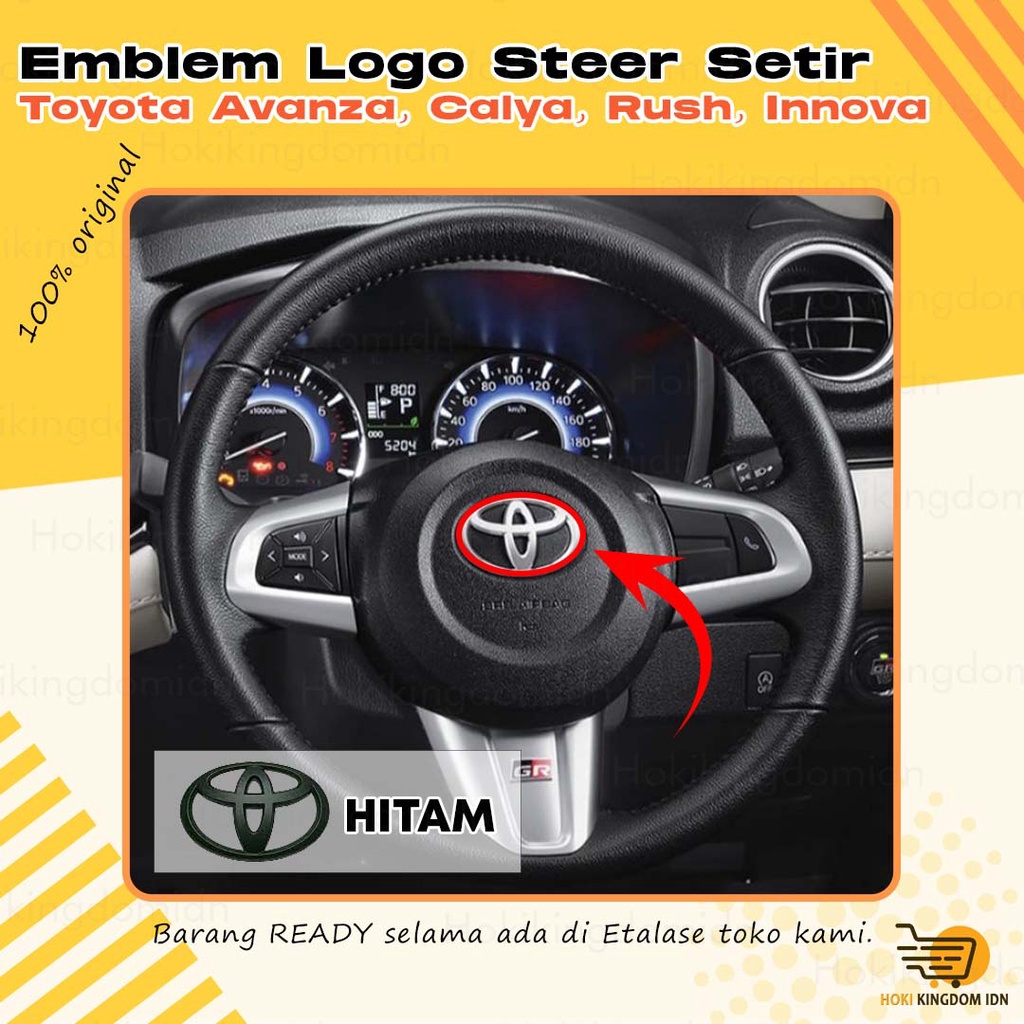 Emblem Logo Steer Setir Stir Toyota Avanza, Calya, Rush, Innova